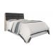 Cabeceira Queen Isis Amarula com Painel Class Preto - Framar