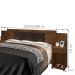 Cabeceira Regulável Box Marina Malbec Captonê Marrom