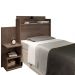 Cabeceira Solteiro Box Nicho Charlotte Chocolate