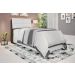 Cabeceira Solteiro Isis Malbec Com Painel Class Branco Framar