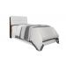 Cabeceira Solteiro Isis Malbec Com Painel Class Branco Framar