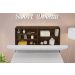 Cabeceira Solteiro Isis Malbec Com Painel Class Branco Framar