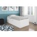 Cama Baú Solteiro Framar Camila Branco