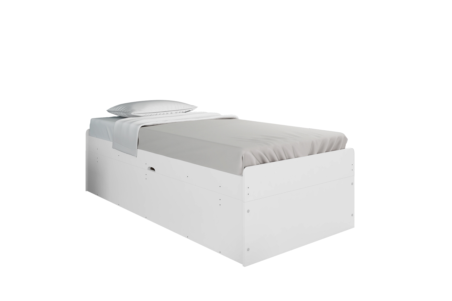 Cama Baú Solteiro Framar Camila Branco