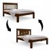Cama Casal Com Cabeceira Flex Lavínia Malbec E Off White