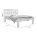 Cama Casal Com Cabeceira Flex Lavínia Malbec E Off White