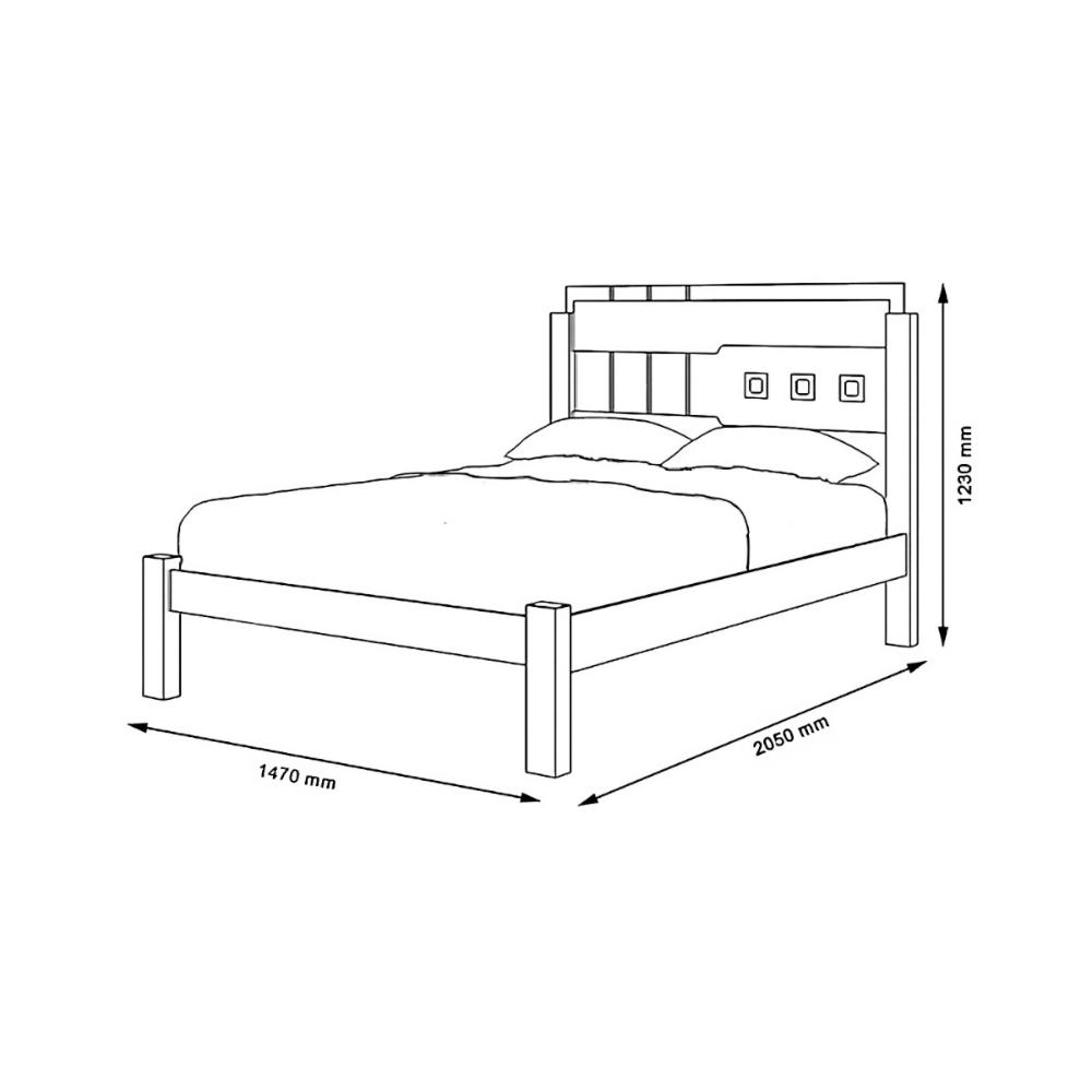 Cama Casal Com Detalhe Em Cabeceira Letícia Naturalle
