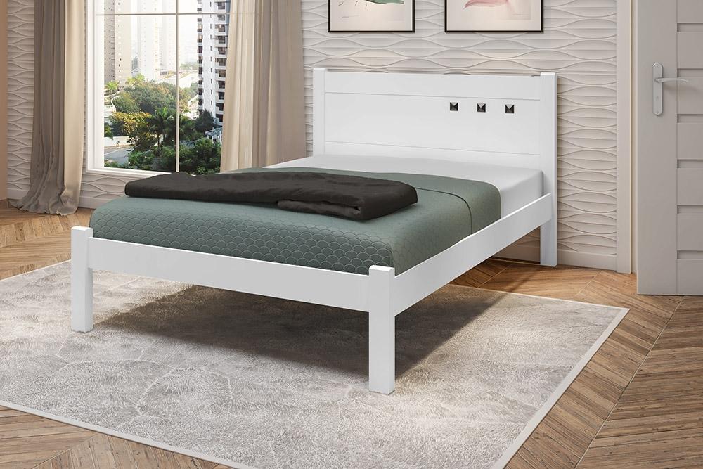 Cama Casal Paola Branco Framar