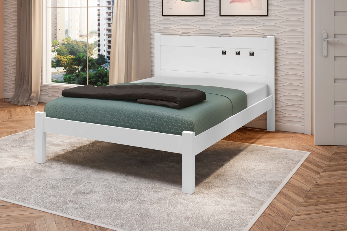 Cama Casal Paola II Branco