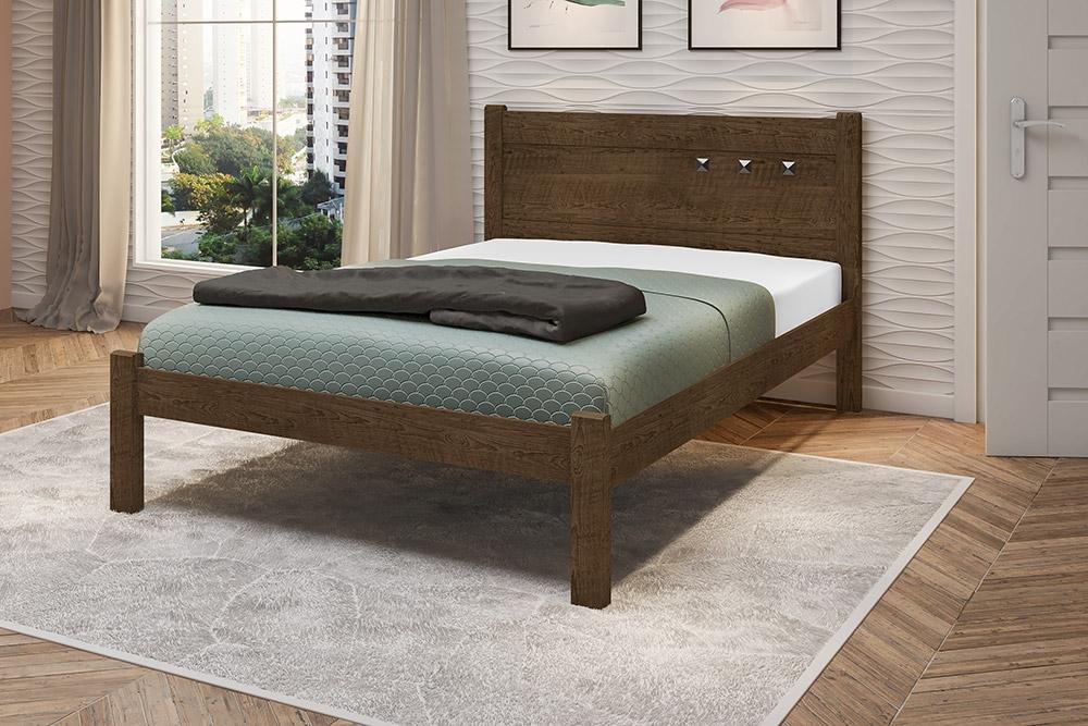Cama Casal Paola Malbec Framar Móveis