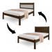 Cama Casal Sofisticada Berli Malbec E Off White
