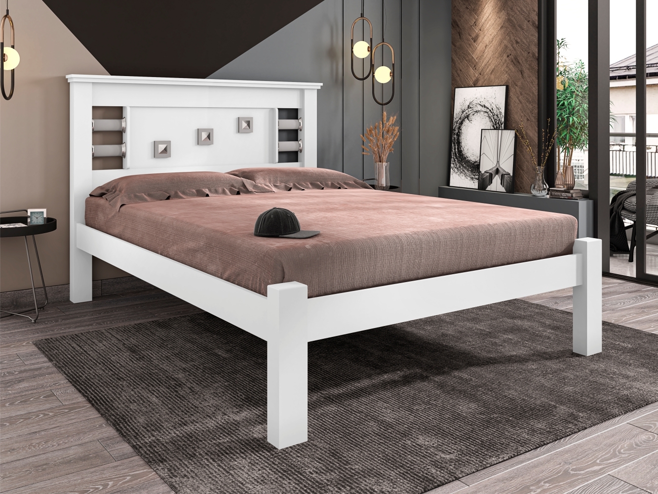 Cama Casal Vaius Branco