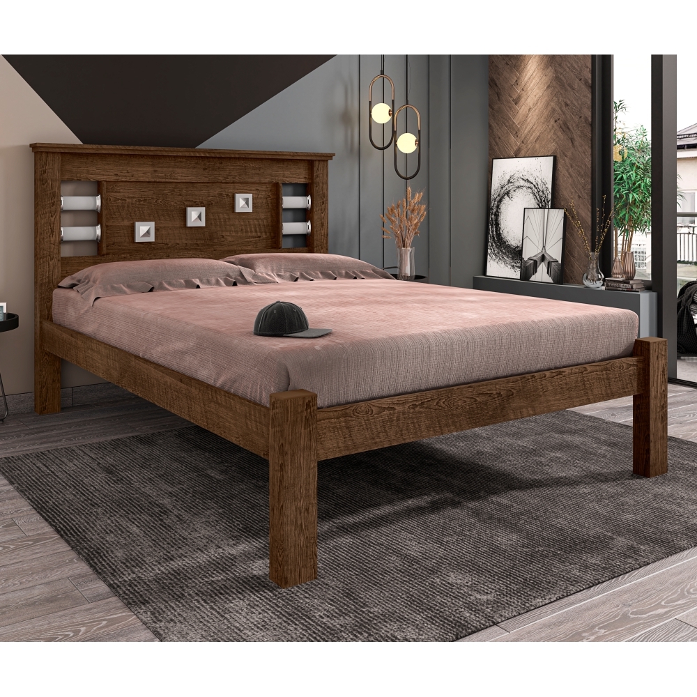 Cama Casal Vaius Malbec Off White