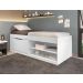 Cama Com Sapateira Solteiro Vanessa 0,88 Branco - Framar Móveis