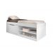Cama Com Sapateira Solteiro Vanessa 0,88 Branco - Framar Móveis