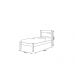 Cama De Solteiro Branco Paola Ii Framar