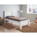 Cama Hungria Solteiro Branco com Colchão