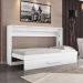 Cama Moderna Dobrável Solteiro Branca Framar