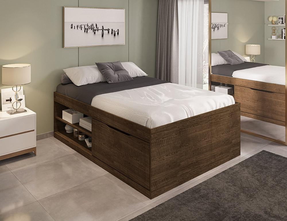 Cama Sapateira Vanessa Casal Malbec Framar