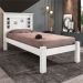 Cama Solteiro Buran Branco e Rosa com Colchão