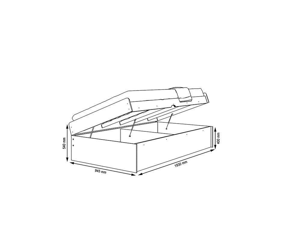 Cama Solteiro Camila Branco  - Framar Móveis