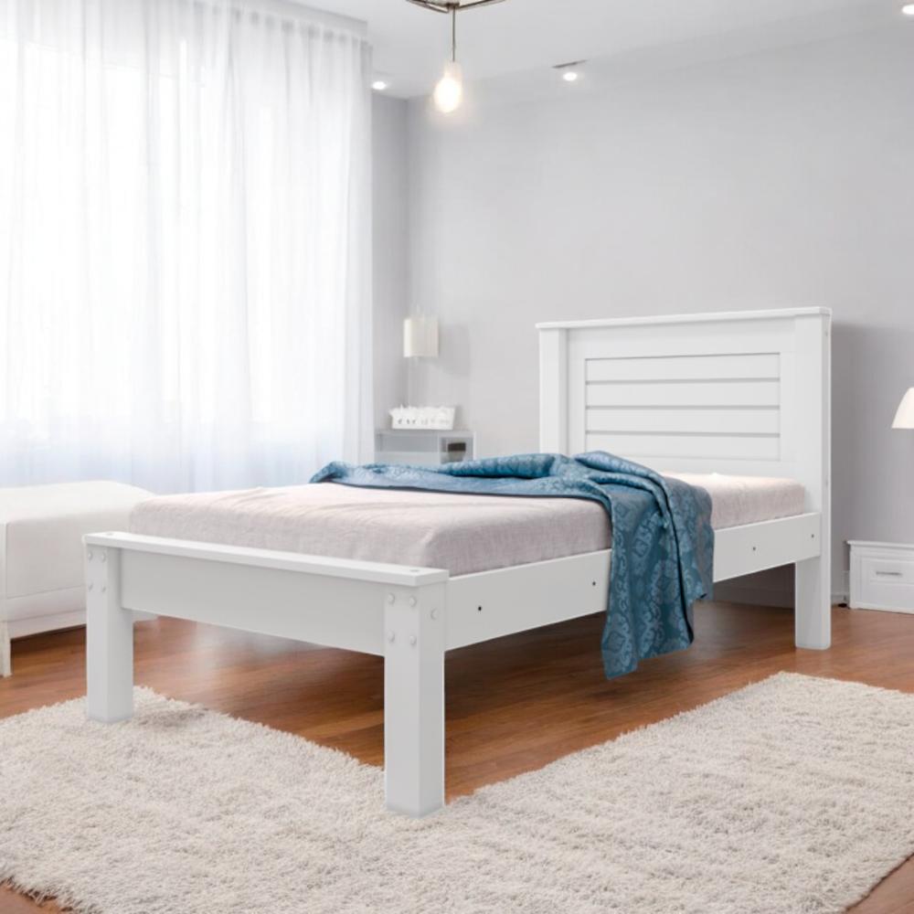 Cama Solteiro Confortável E Moderna Milena Branca