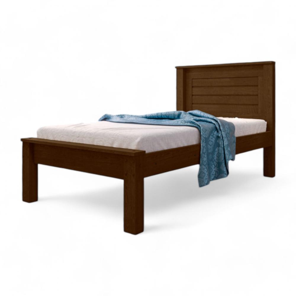 Cama Solteiro Confortável E Moderna Milena Malbec