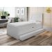 Cama Solteiro Larissa Com Cama Auxiliar Branco - Framar Móveis