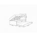Cama Solteiro Larissa Com Cama Auxiliar Branco Framar