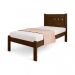 Cama Solteiro Paola Malbec E Off White Com Colchão