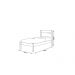 Cama Solteiro Paola Malbec Framar