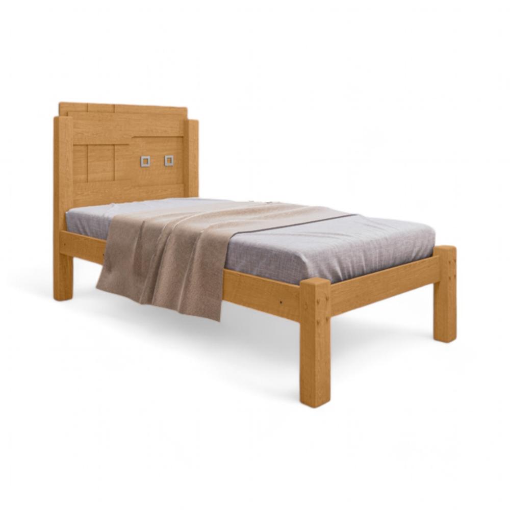 Cama Solteiro Reforçada Letícia Naturalle Com Colchão