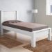 Cama Solteiro Roma Branco com Colchão