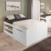 Cama de Casal Box Sapateira Moal Branco