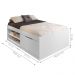 Cama de Casal Box Sapateira Moal Branco