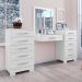 Conjunto Para Quarto De Cômodas E Penteadeira Pétala Branco