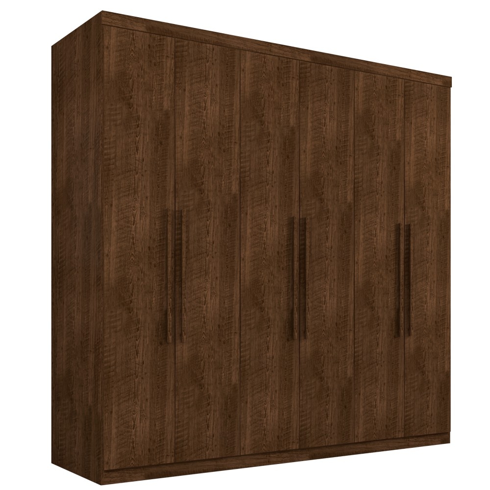 Guarda Roupa Casal Paris Seis Portas Malbec