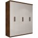 Guarda Roupa Dubai Casal Seis Portas Malbec Off White