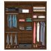 Guarda Roupa Dubai Casal Seis Portas Malbec Off White