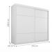 Guarda Roupa Londres Duas Portas Deslizantes Branco