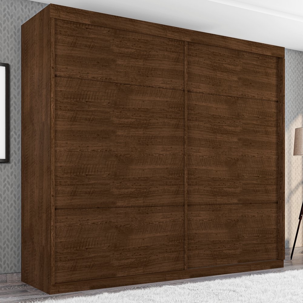 Guarda Roupa Londres Duas Portas Deslizantes Malbec