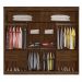 Guarda Roupa Londres Duas Portas Deslizantes Malbec Off White