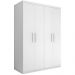 Guarda Roupa Miami Casal Quatro Portas Branco