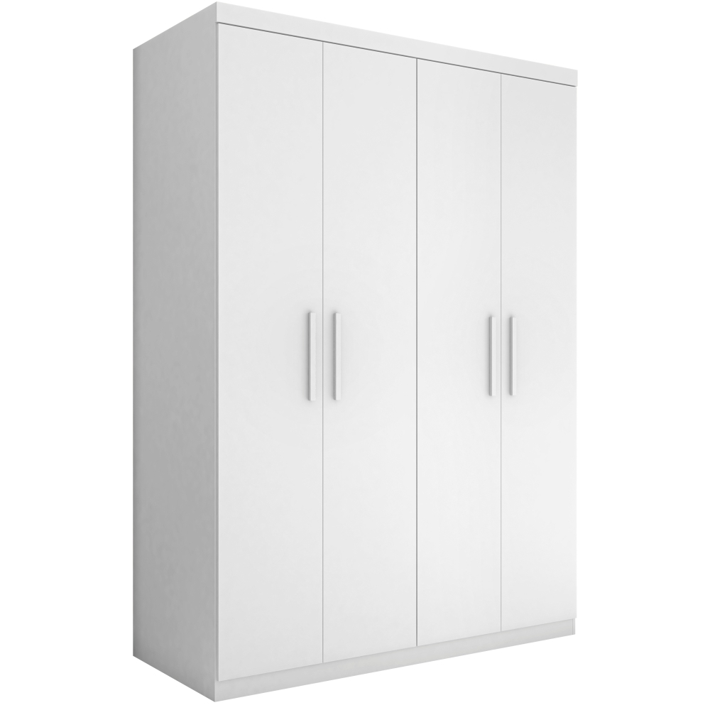 Guarda Roupa Miami Casal Quatro Portas Branco