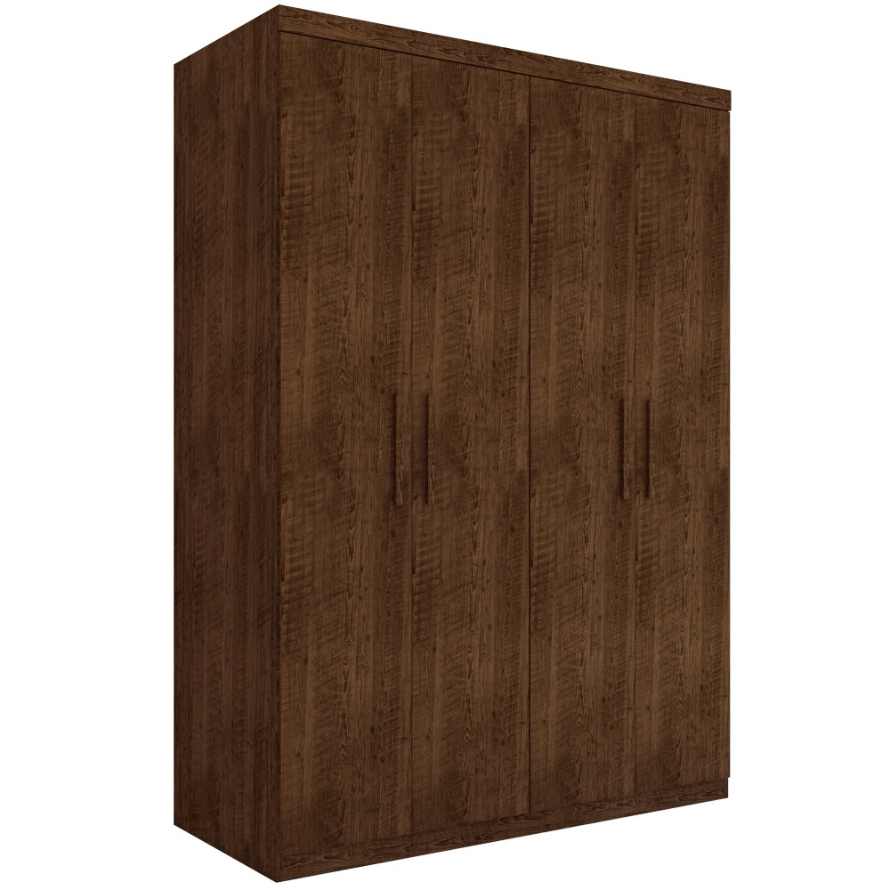 Guarda Roupa Miami Casal Quatro Portas Malbec
