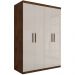 Guarda Roupa Miami Casal Quatro Portas Malbec Off White