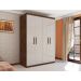 Guarda Roupa Miami Casal Quatro Portas Malbec Off White