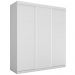 Guarda Roupa Paladino Casal Três Portas Deslizantes Branco
