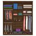 Guarda Roupa Paladino Casal Três Portas Deslizantes Malbec