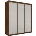 Guarda Roupa Paladino Casal Três Portas Deslizantes Malbec Off White